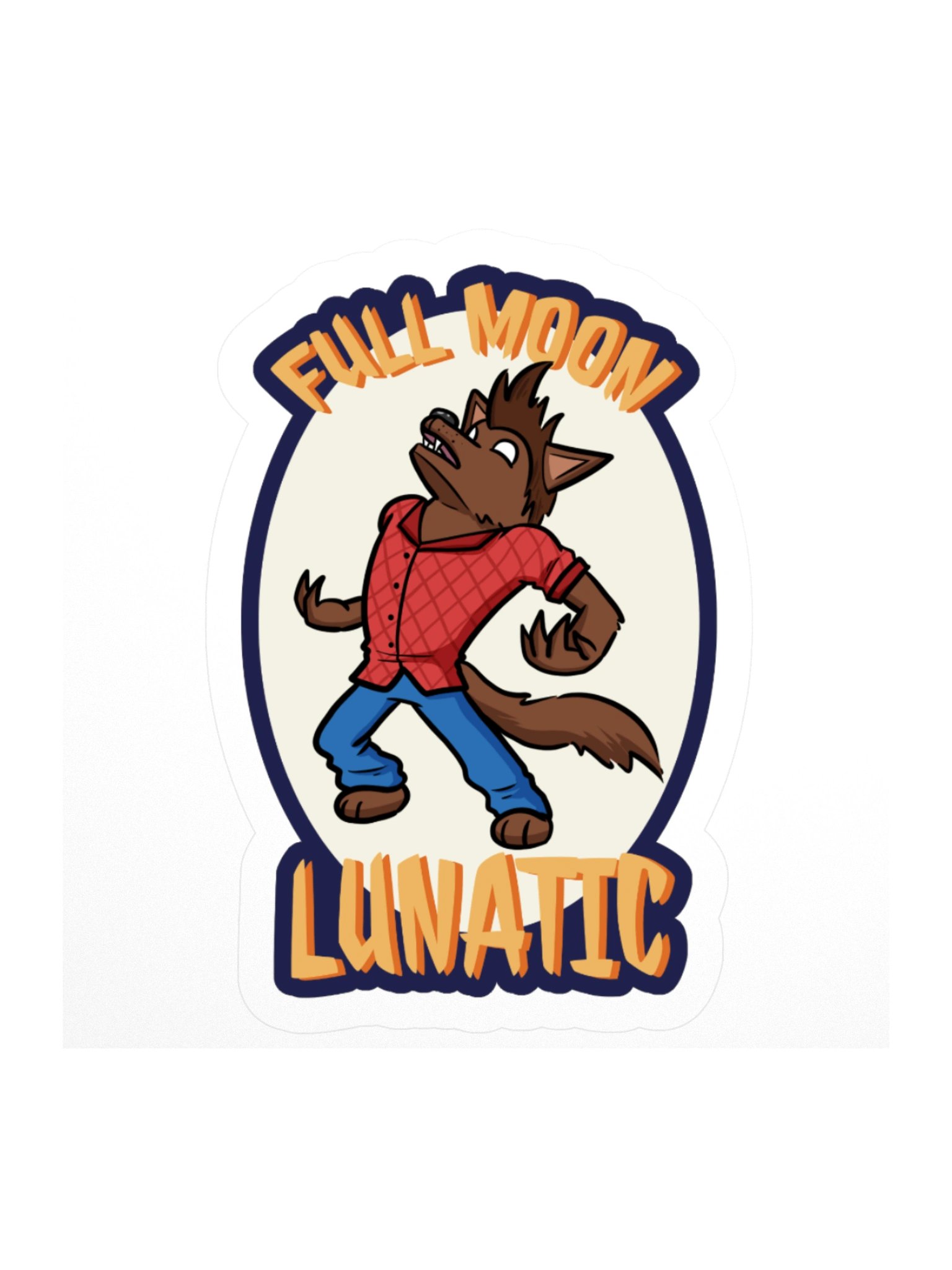 Full Moon Lunatic Sticker product image (1)