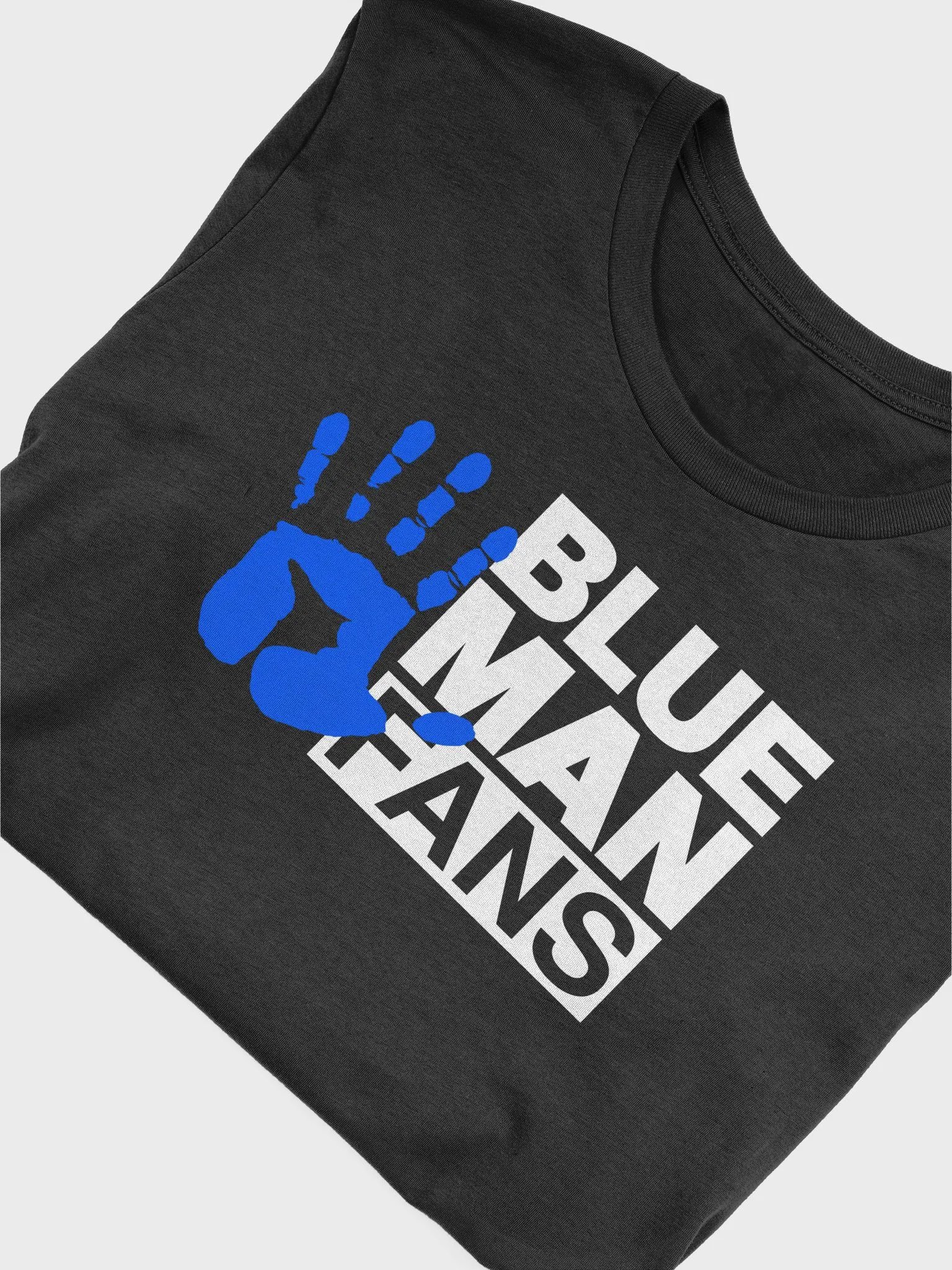 Blue Man Fans Hand Print Soft T-shirt product image (5)