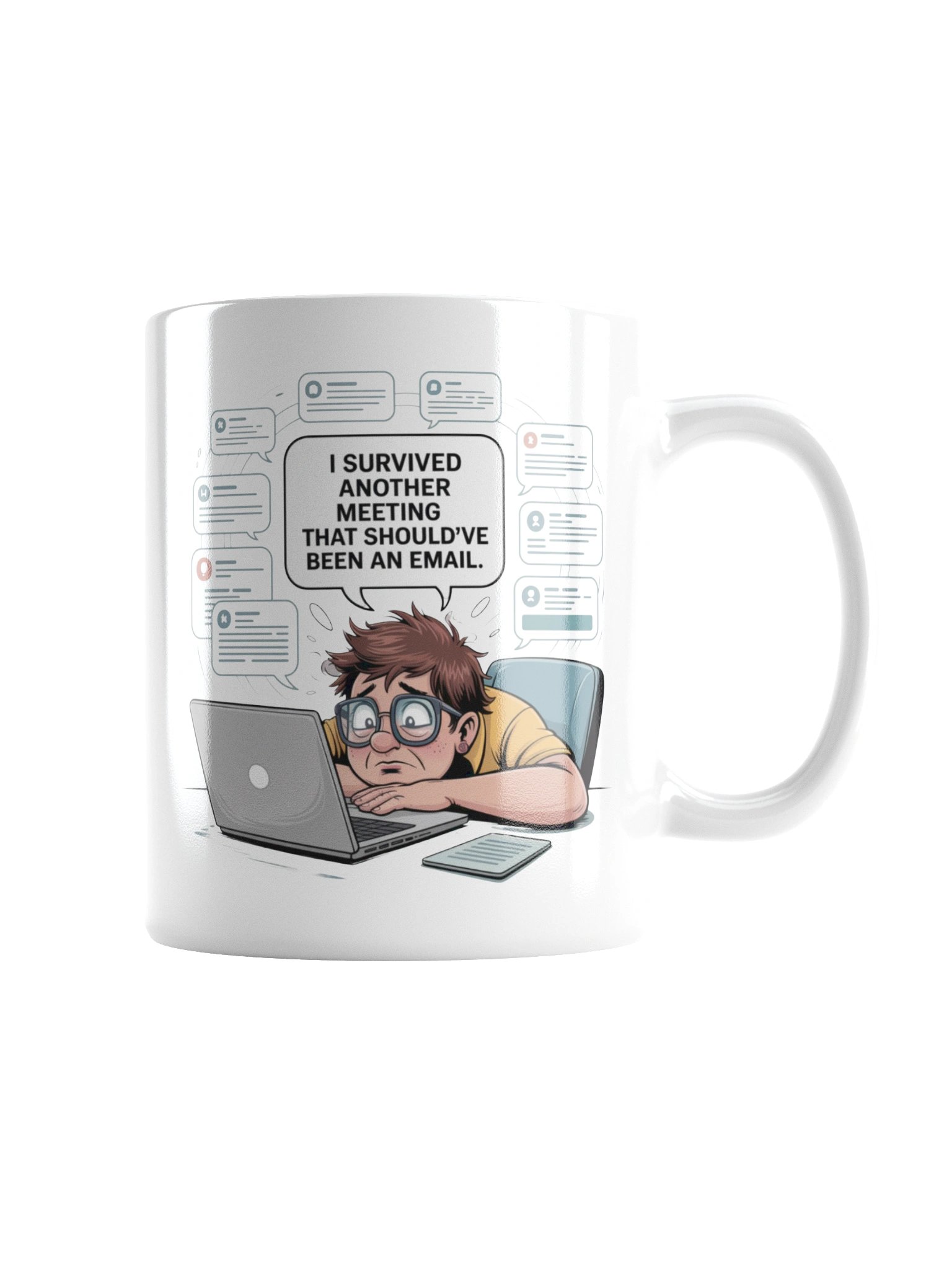I Survived Another Meeting Funny Office Coffee Mug product image (9)