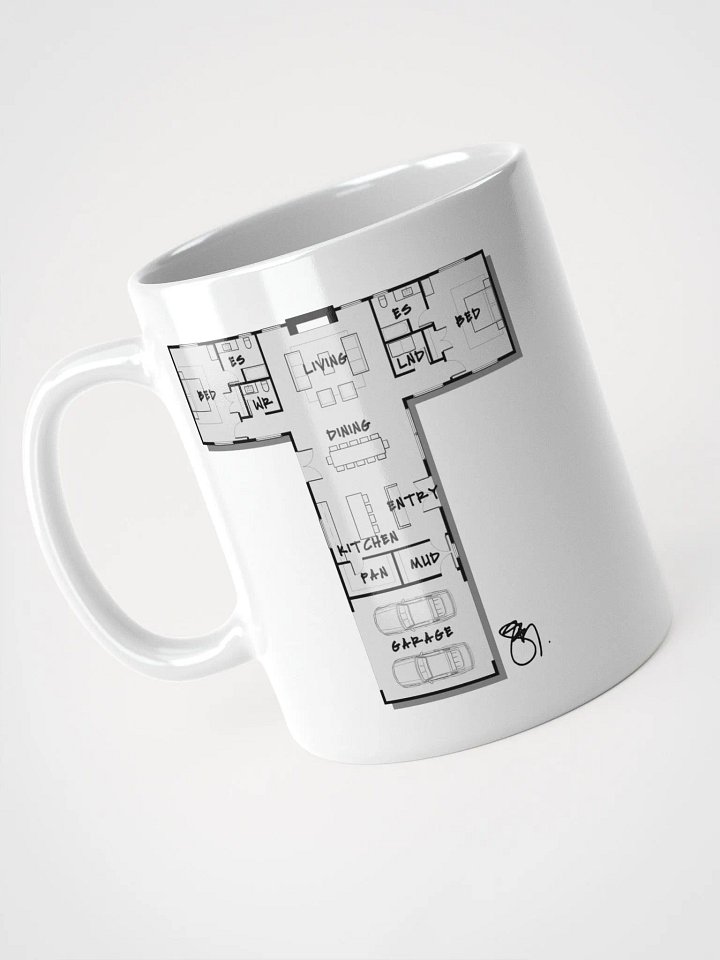 Alphabet Floor Plan Mug - T product image (2)