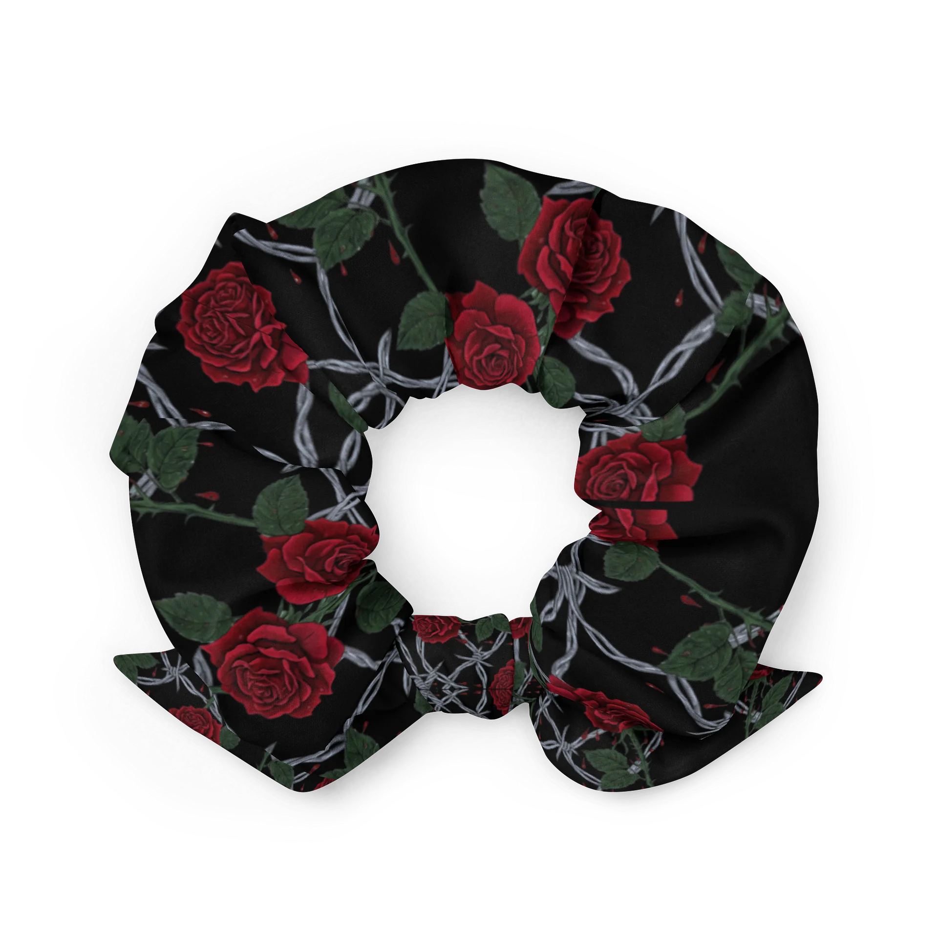 Colored Barbed Wire & Roses Scrunchie product image (2)