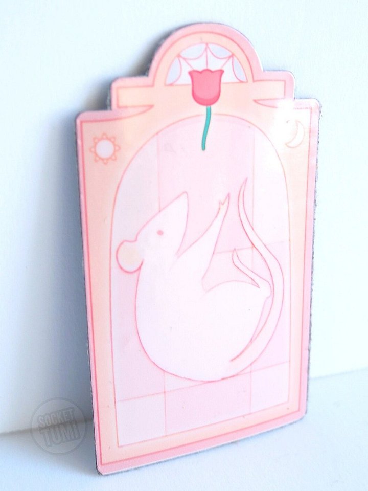 Pink Rat Refrigerator Magnet product image (1)