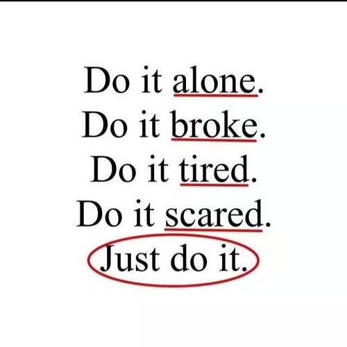 Most people wait for the perfect moment.

It never comes. ❌

Do it alone. 🧍‍♂️
Do it broke. 💸
Do it tired. 😴
Do it scared. 😨
...