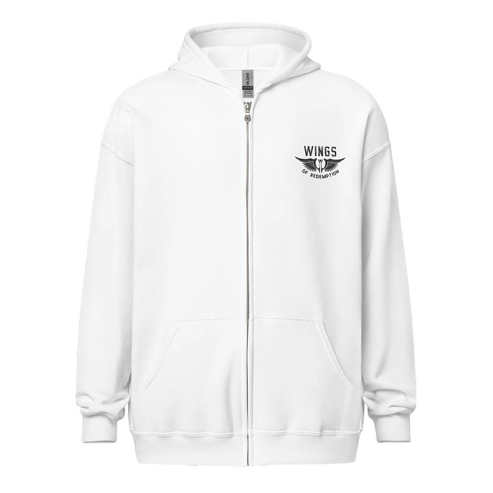 [WOR Shop] Piemp - Unisex Zip Graphic Hoodie [black front] product image (10)