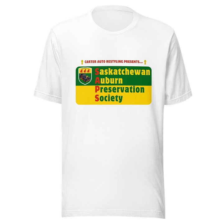 Saskatchewan Auburn Preservation Society T-Shirt White product image (1)