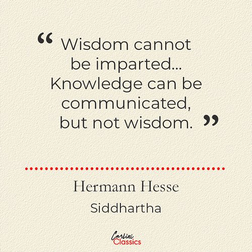 Find stillness in the journey of Siddhartha by Hermann Hesse this #ThoughtfulThursday.

A story if self-discovery, inner peac...