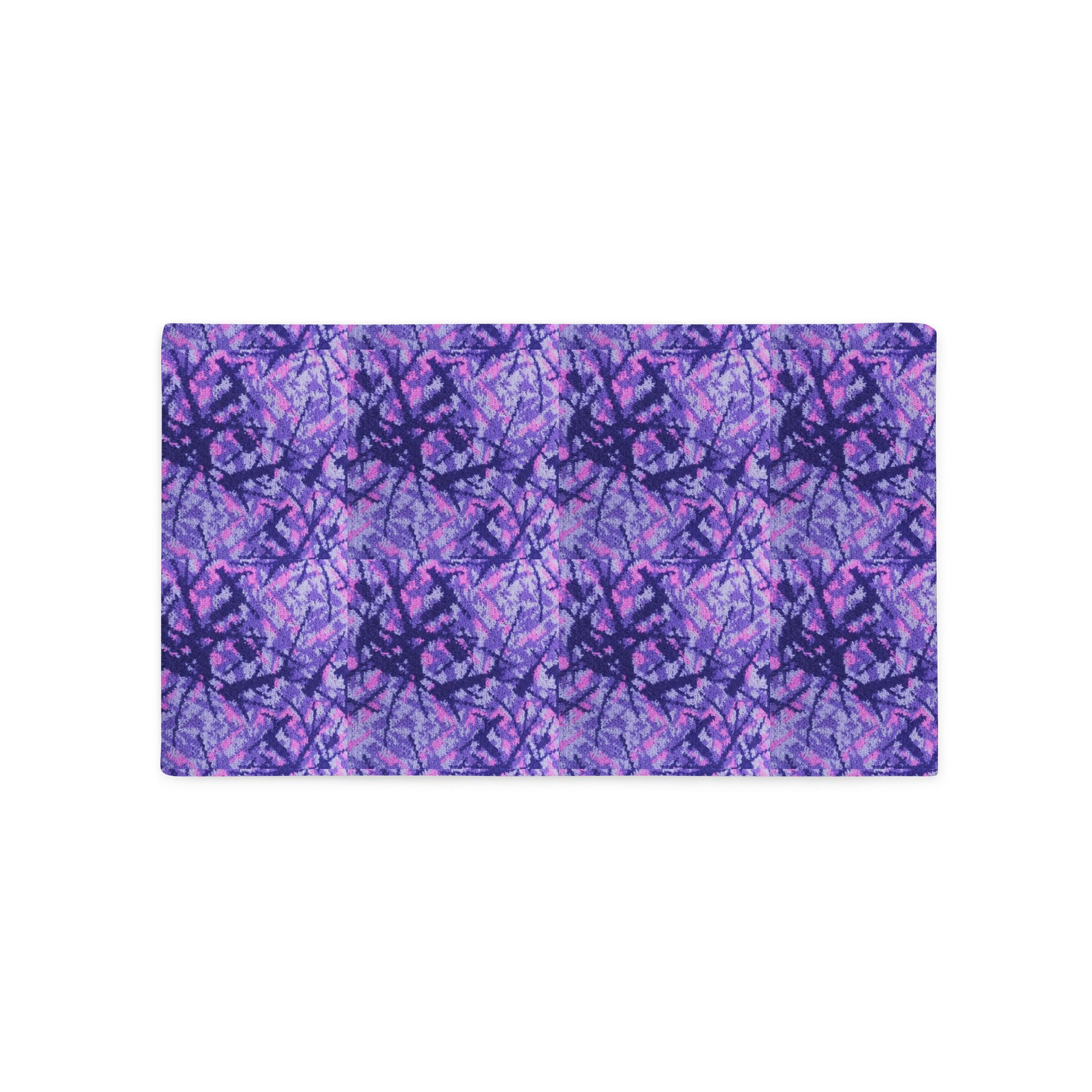 Retro Purple Danish Plush Pattern Cushion – Pillowcase product image (2)