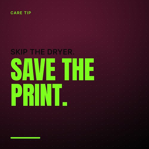 The dryer killed your last tee, not the print.

Everybody blames the ink. Wrong suspect.

What actually cracks a graphic is h...