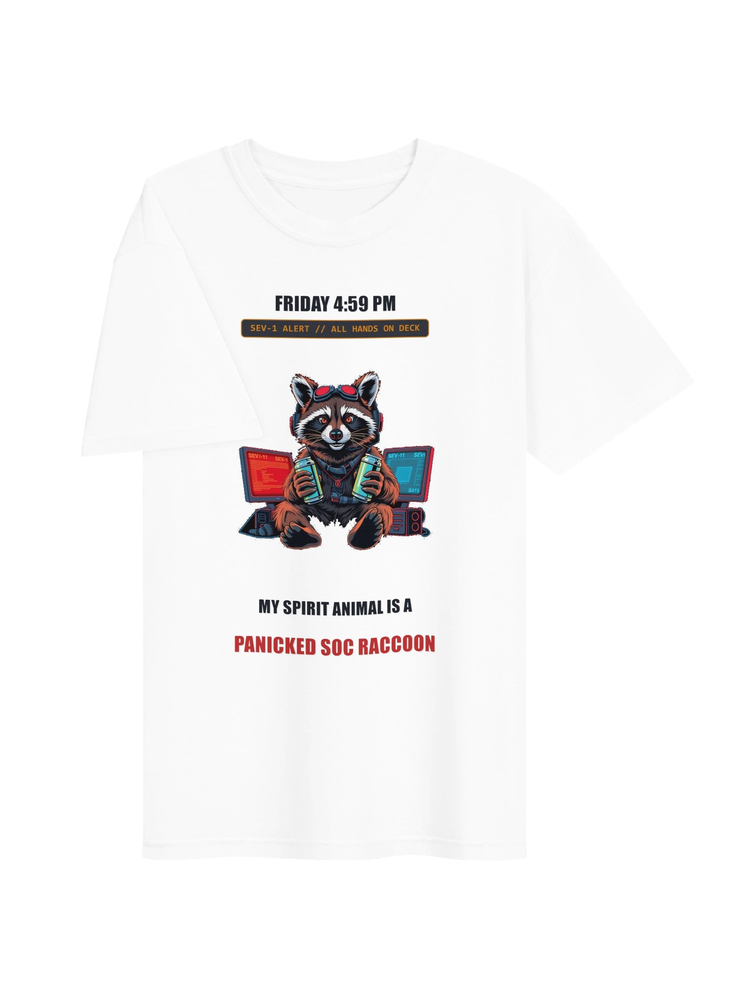 Friday 4:59 PM // The SOC Raccoon Heavyweight Tee - Light product image (25)