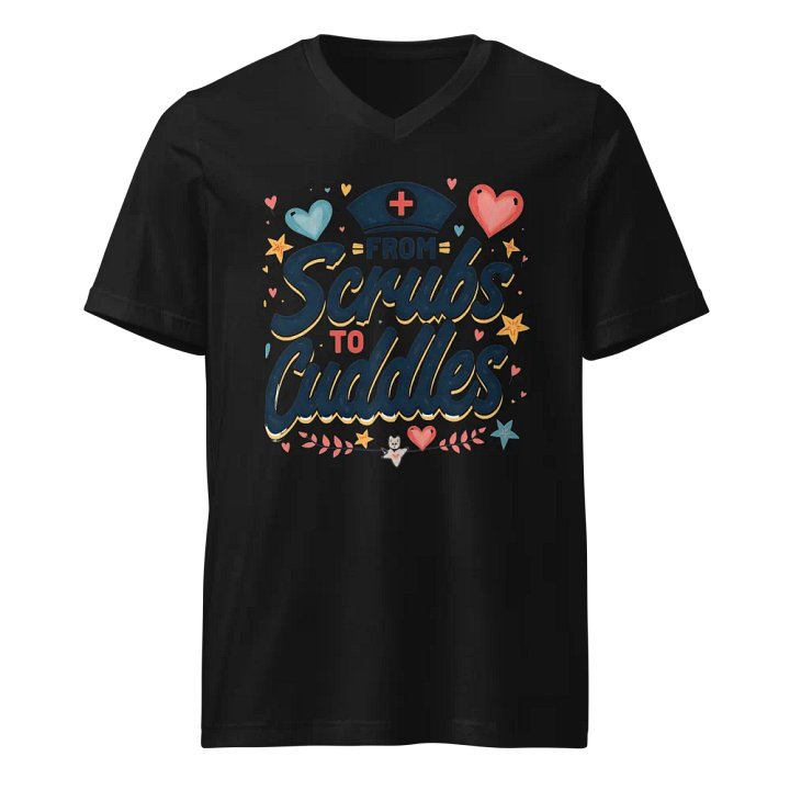 from Scrubs to Cuddles V-Neck Tee product image (1)