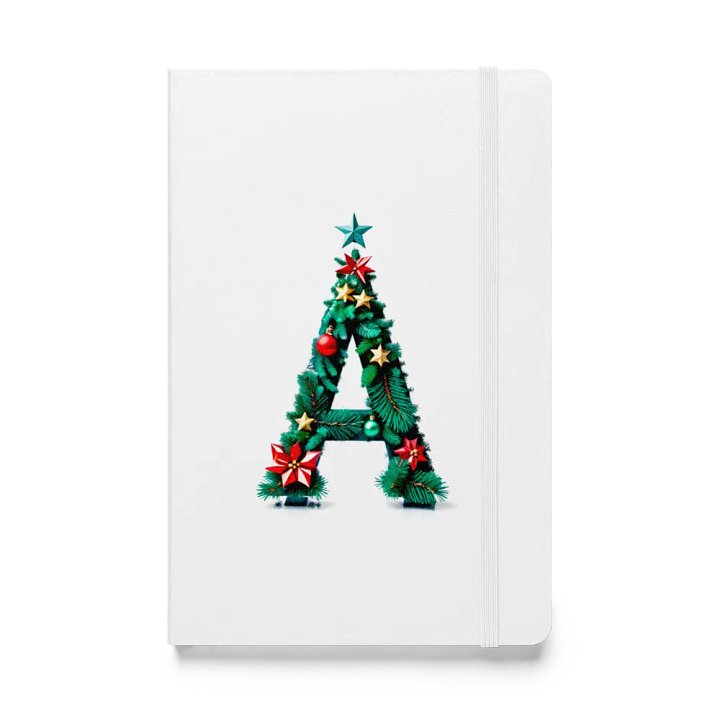Christmas Monogram Letter A(6) White Journal product image (1)