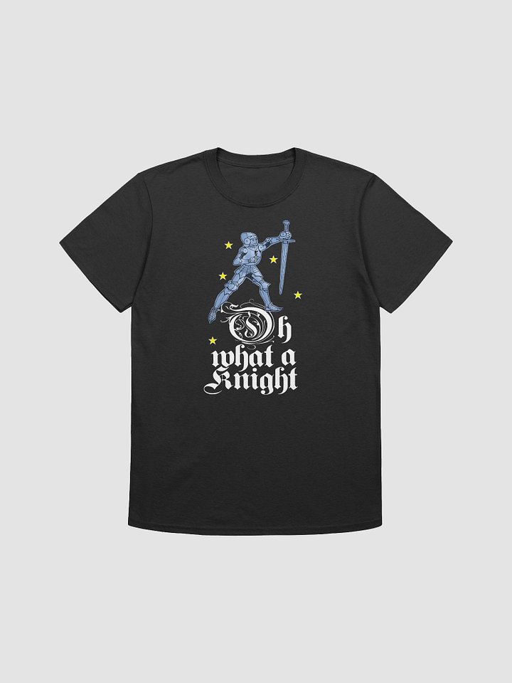 Oh what a knight: Fun medieval woodcut style T-shirt product image (3)
