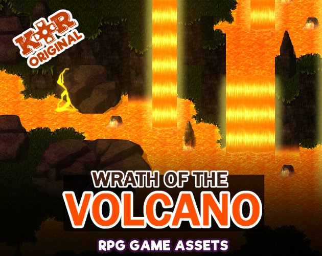 KR Wrath of the Volcano Tileset for RPGs v2! product image (1)