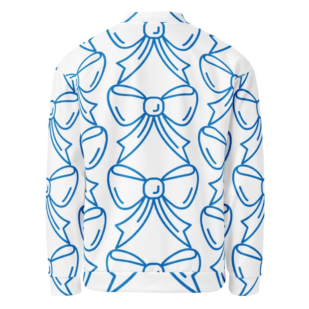 Blue Bow Extravaganza Bomber Jacket product image (2)