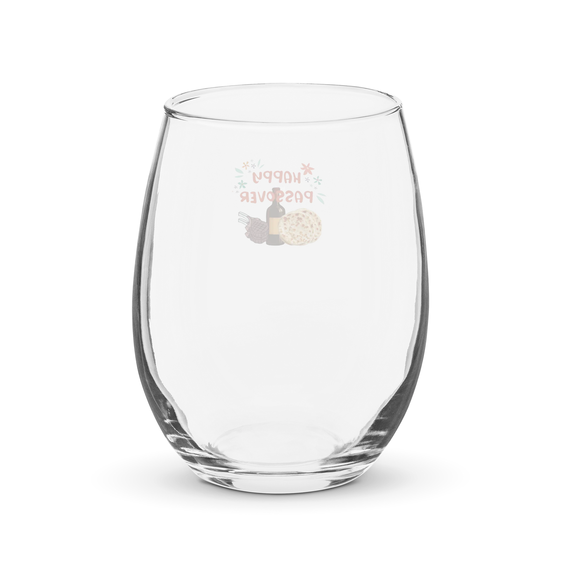Passover Celebration Stemless Wine Glass product image (2)