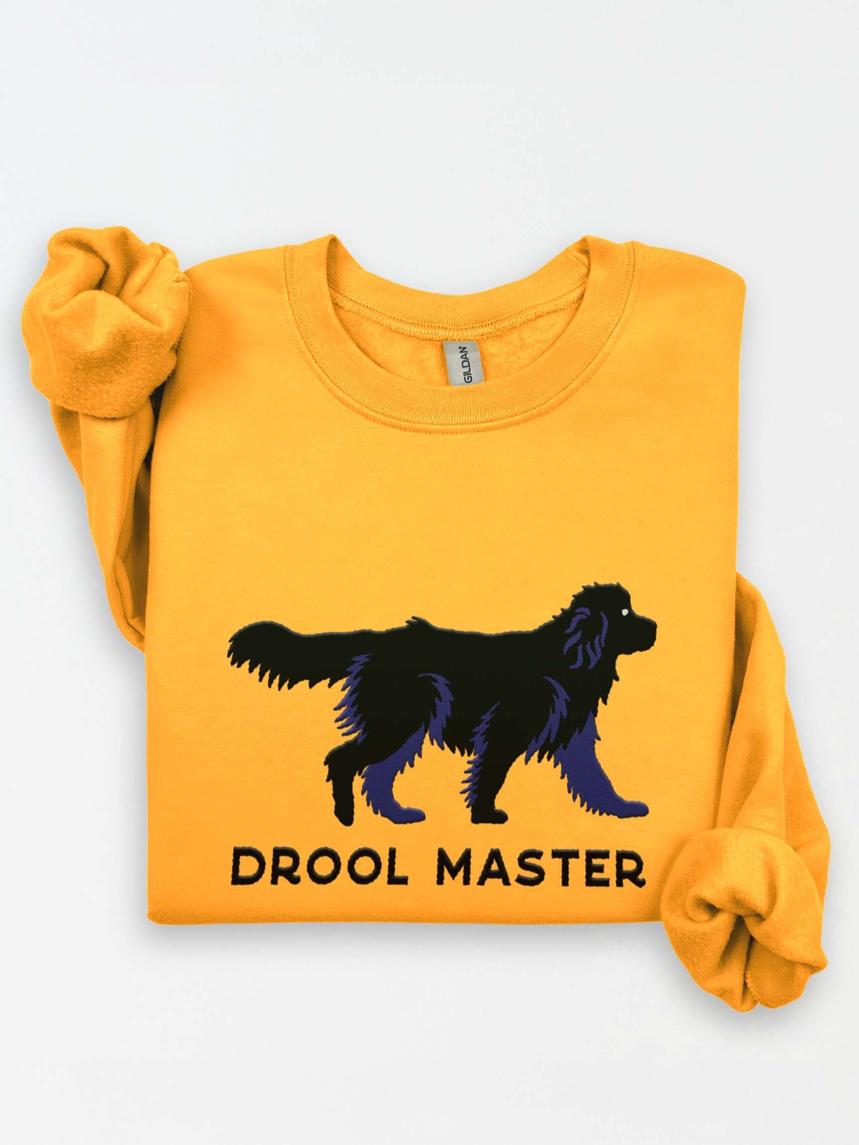 Drool Master Sweatshirt (Embroidered) of a Newfoundland(Black) product image (1)