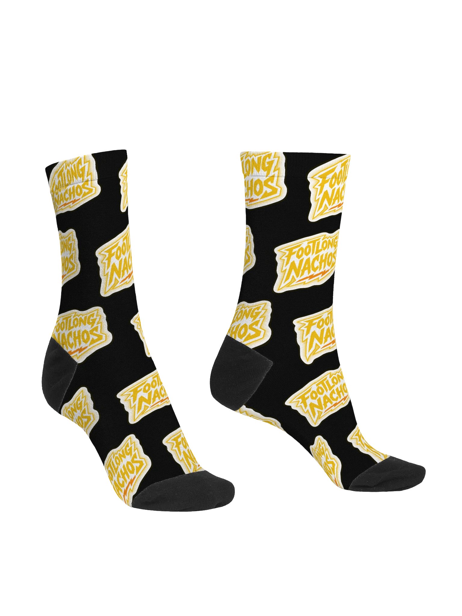 Footlong Nachos Logo Pattern Socks product image (3)