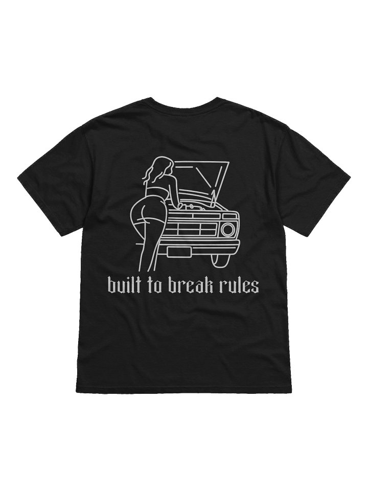 Built To Break Rules: Truck Line Art T-Shirt product image (1)