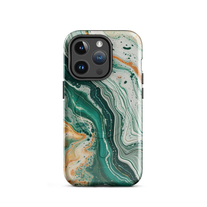 Marble Swirl Tough Magnetic MagSafe® iPhone® 14, iPhone 15, iPhone 16, iPhone 17, Pro, Pro Max, Plus Cases. product image (2)