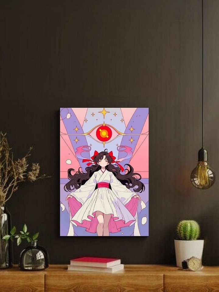 Original Miko Third Eye Pink Kimono – Glossy 8x10 Metal Print product image (2)