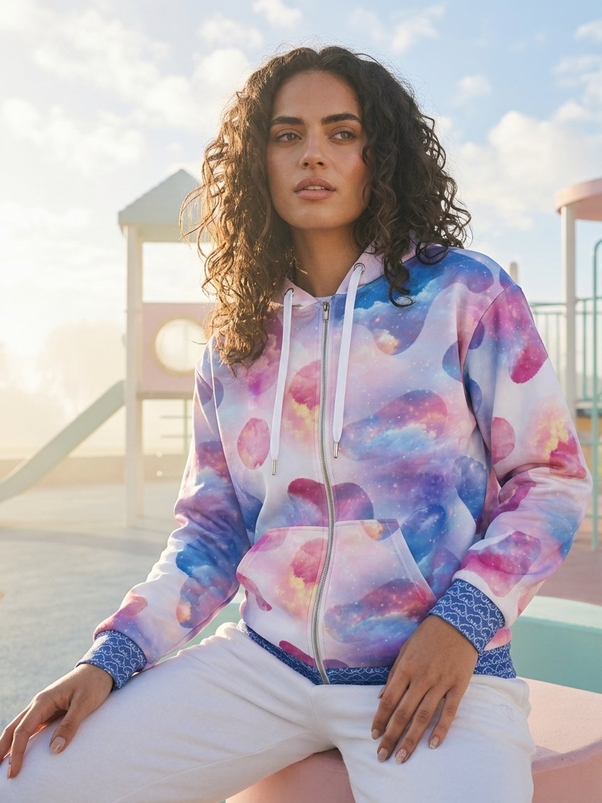 Crazy Cow-Recycled Unisex Zip Hoodie product image (2)