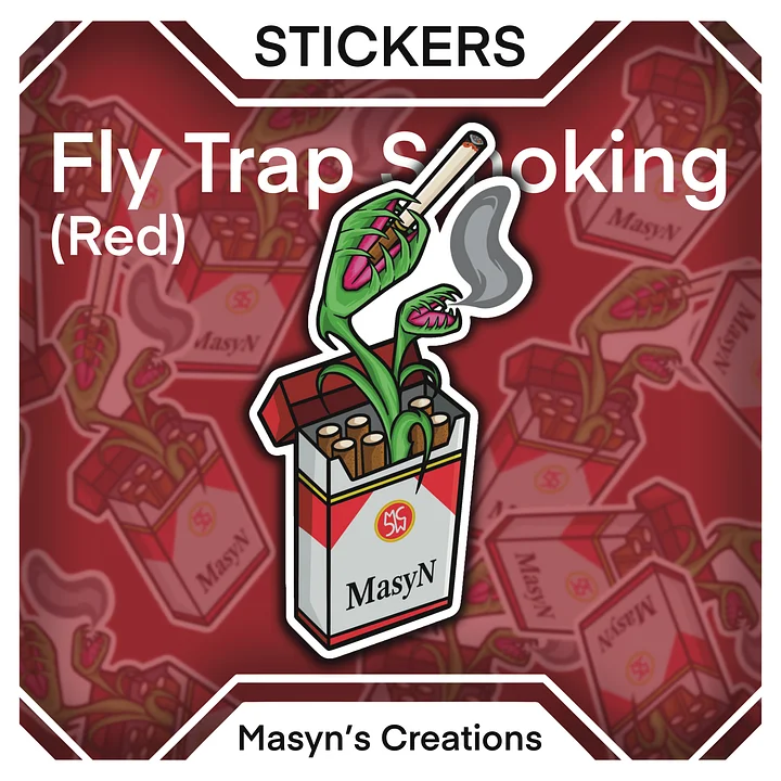 Fly Trap Smoking Sticker product image (2)