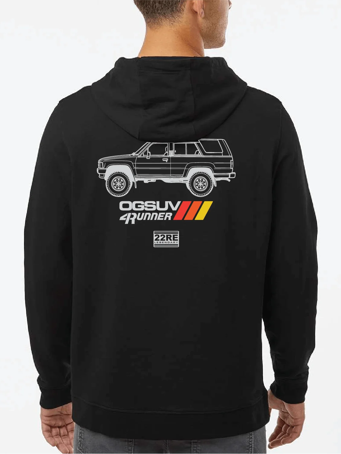 Side View Unisex Premium Hoodie - Black product image (1)