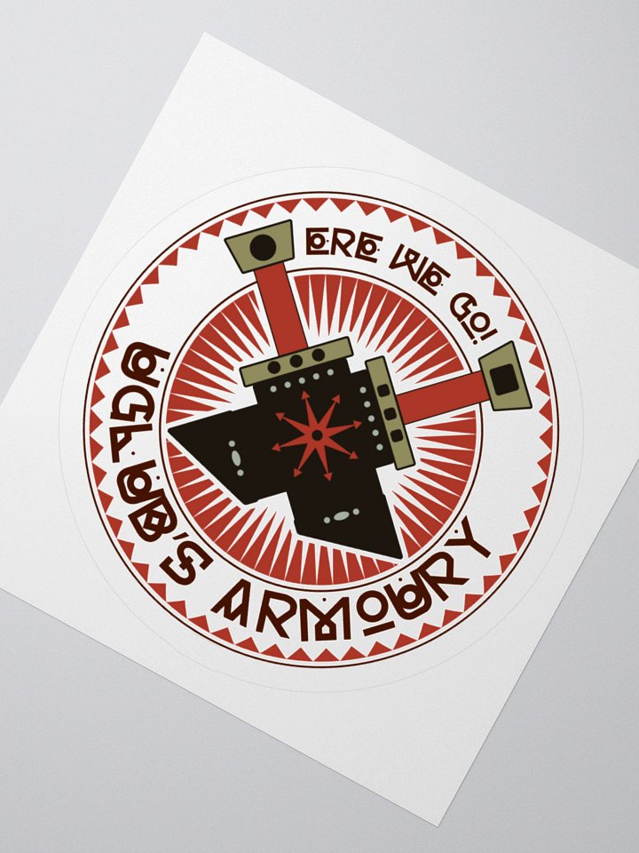 Uglub's Armoury Logo Sticker product image (2)