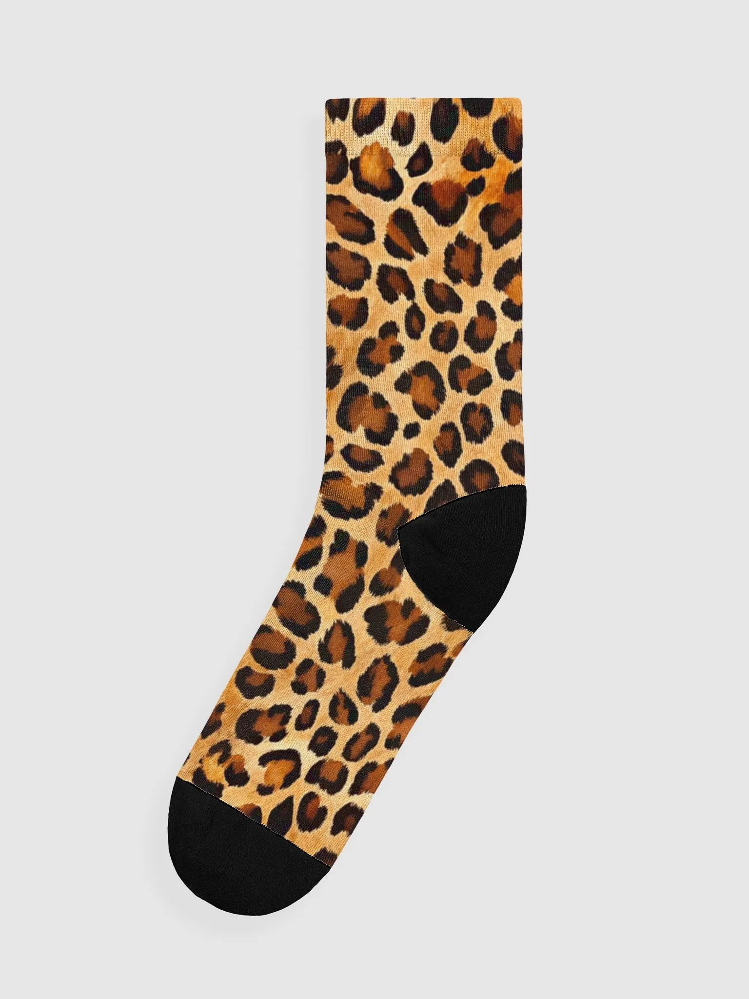 Leopard Luxe Sustainable Crew Socks product image (2)