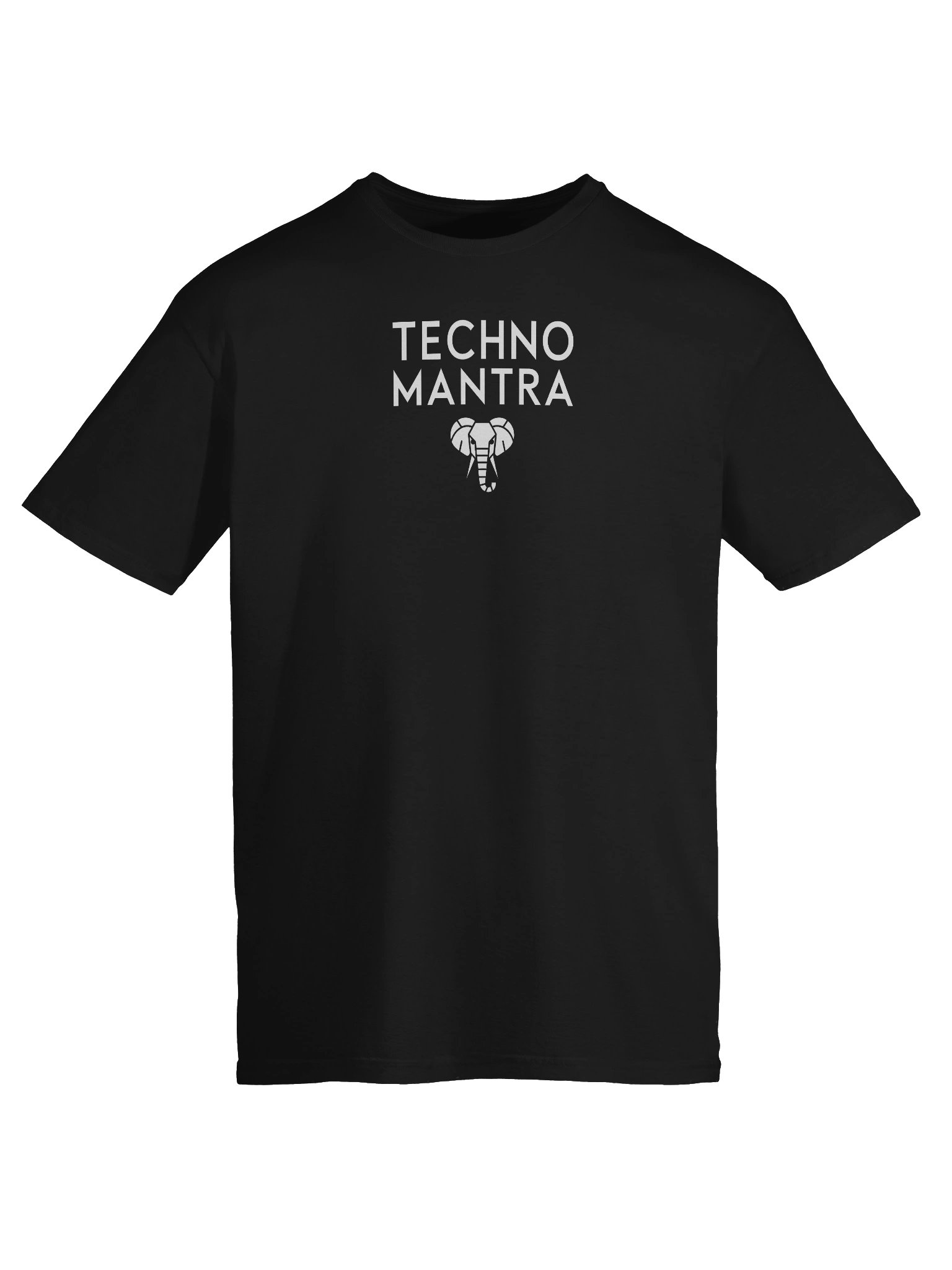 Techno Mantra White Logo 2 Unisex T-shirt product image (9)