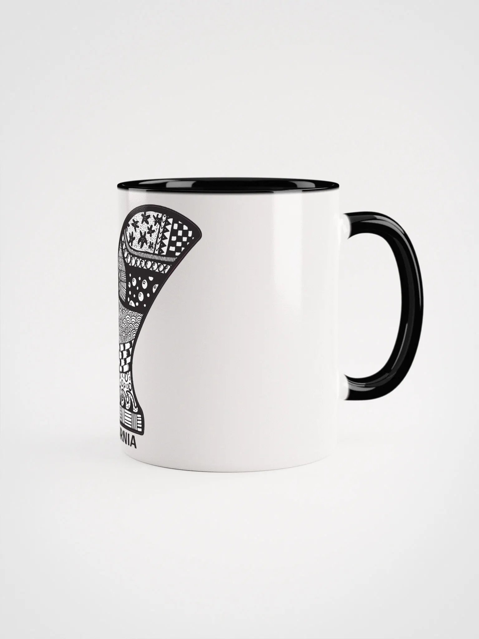 The Doodle Single Fin Ceramic Mug product image (1)