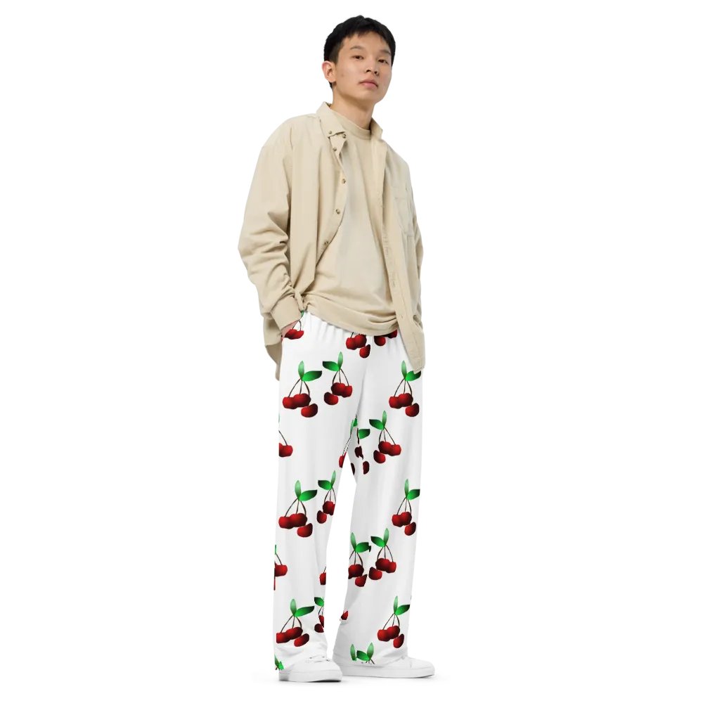 Cherries Pattern Wideleg Pants product image (3)