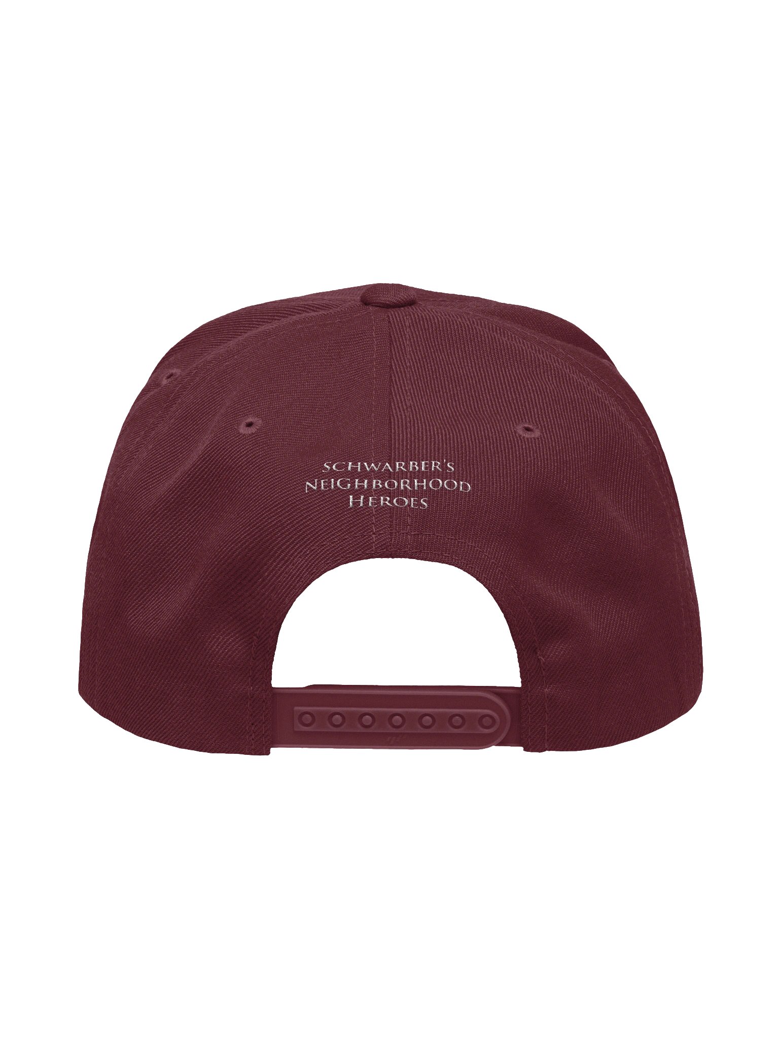Schwarber’s Neighborhood Heroes Snapback Hat (Black & White Logo) product image (4)