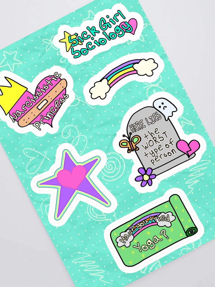 Mean Comments Collection Kiss Cut Sticker Sheet product image (1)