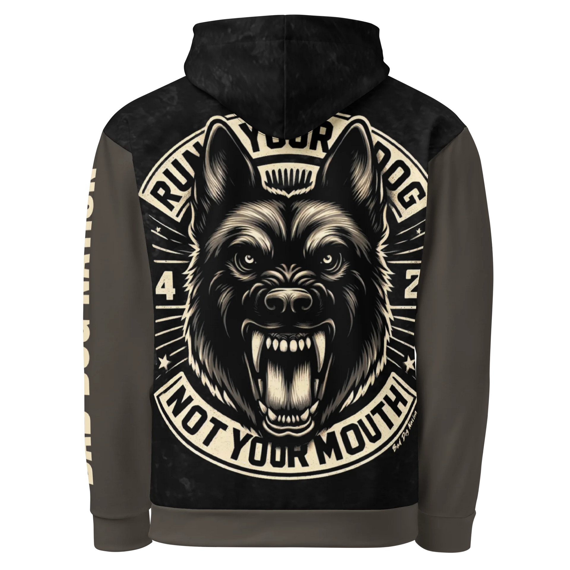 Run Your Dog, Not Your Mouth - Premium Adult Unisex All Over Print Hoodie product image (1)