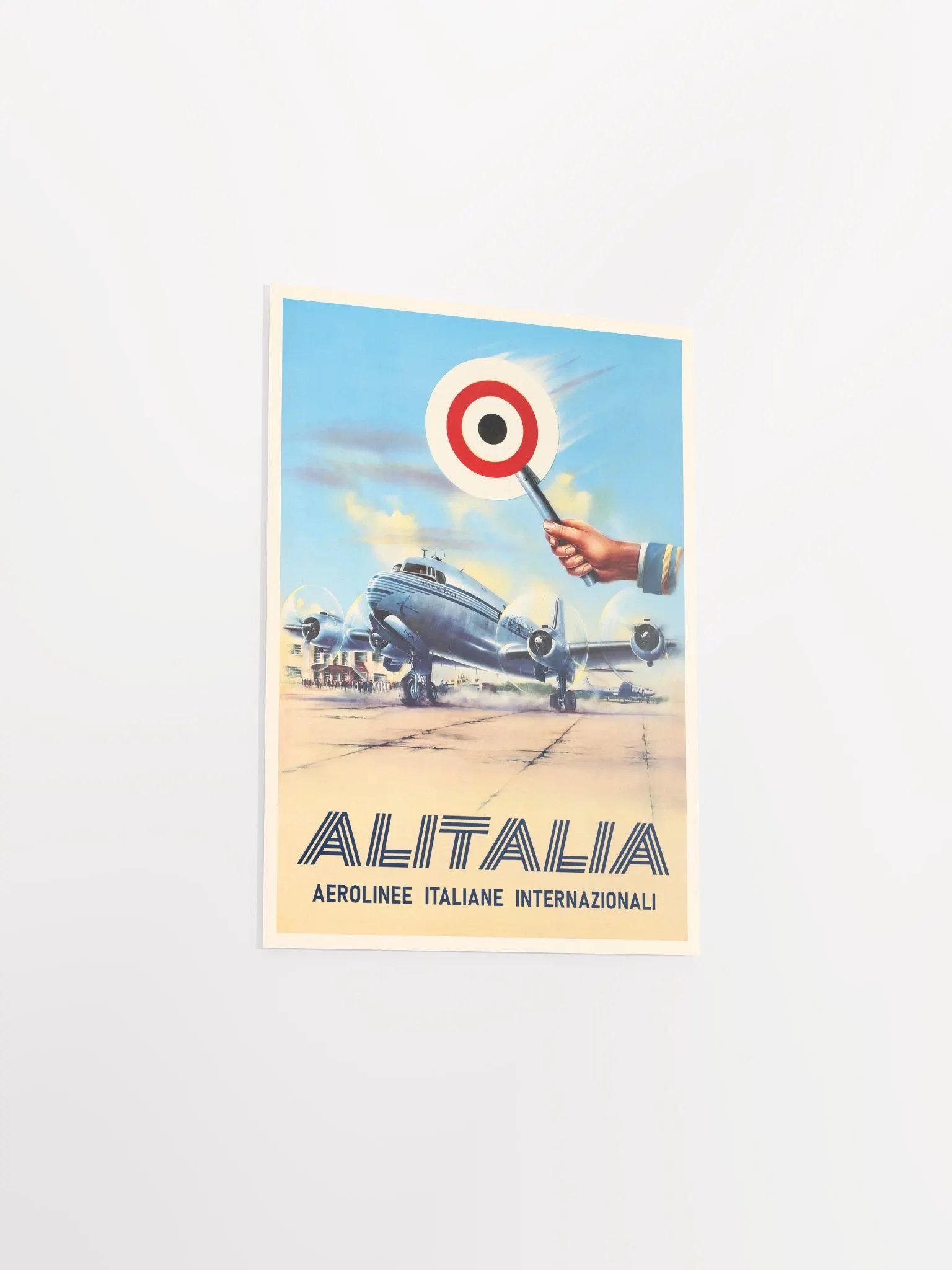 AlItalia (Italy, Air Lines), 1950s — retro vintage travel poster, retro travel art, retro travel wall art product image (8)