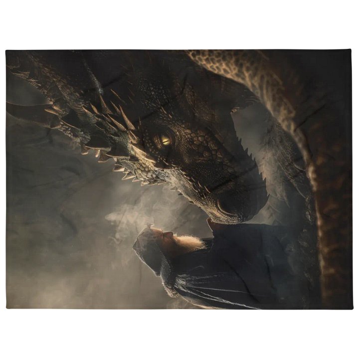 Sorcerer and his dragon 01 - Blanket product image (1)