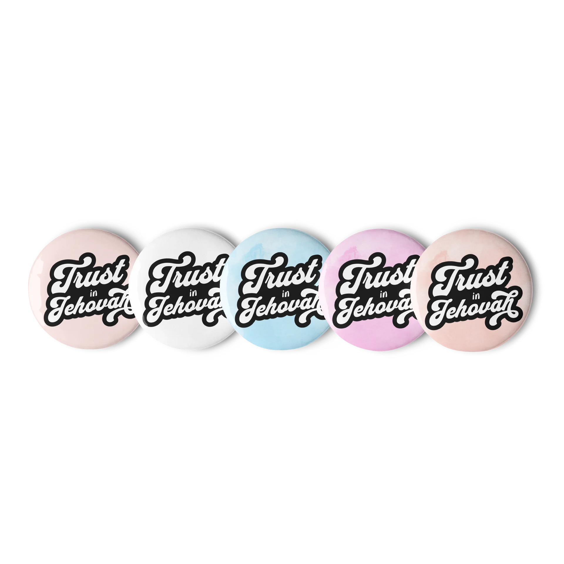 Trust in Jehovah Pin Button Set – Pastel Edition product image (2)
