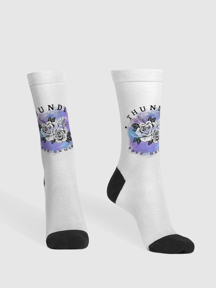 ThunderRoseGAMING Electric Bloom Crew Socks product image (2)