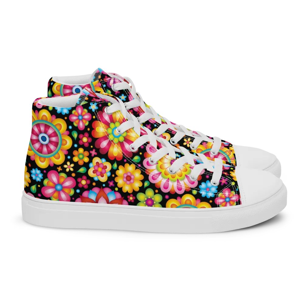 Kaleidoscopic Blossom Women's High Tops product image (4)
