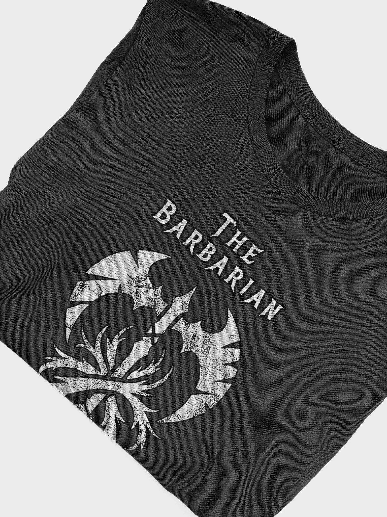 Barbarian Shirt, Grunge Tarot-Inspired Roleplaying Class Symbol Tee product image (5)