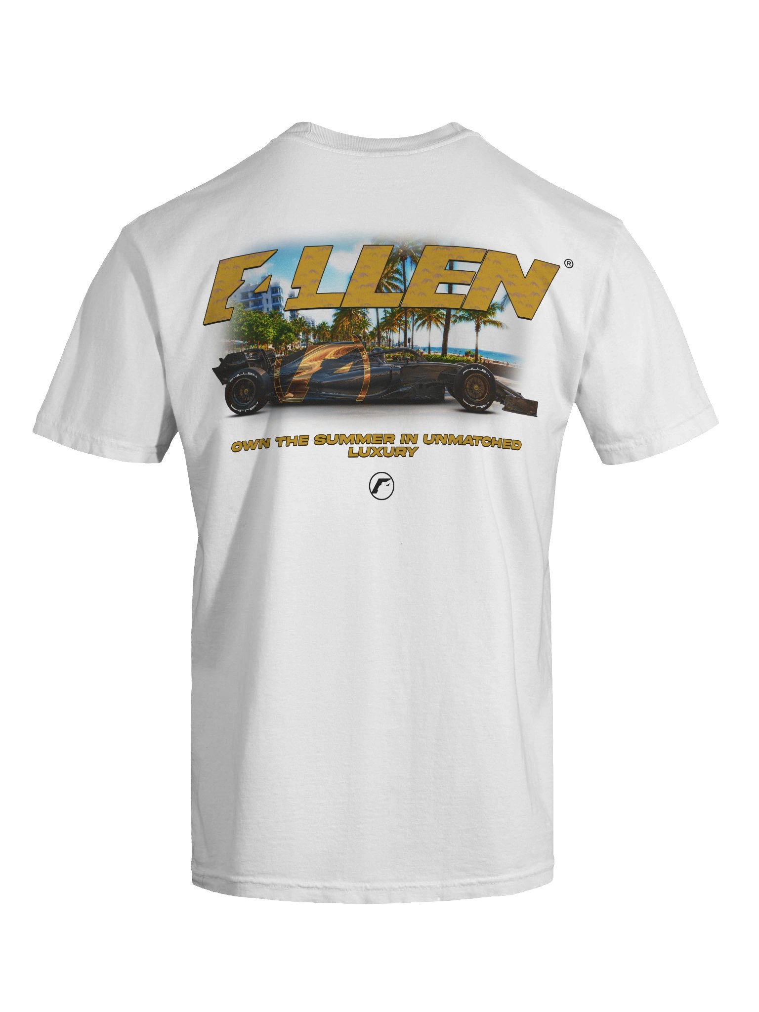 F4LLEN Race Car T-Shirt [ White ] product image (4)