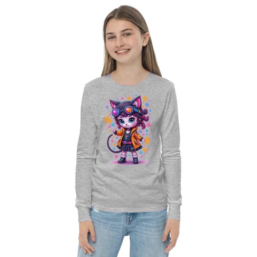 Whimsical Gadget Kitty Long Sleeve Tee product image (20)