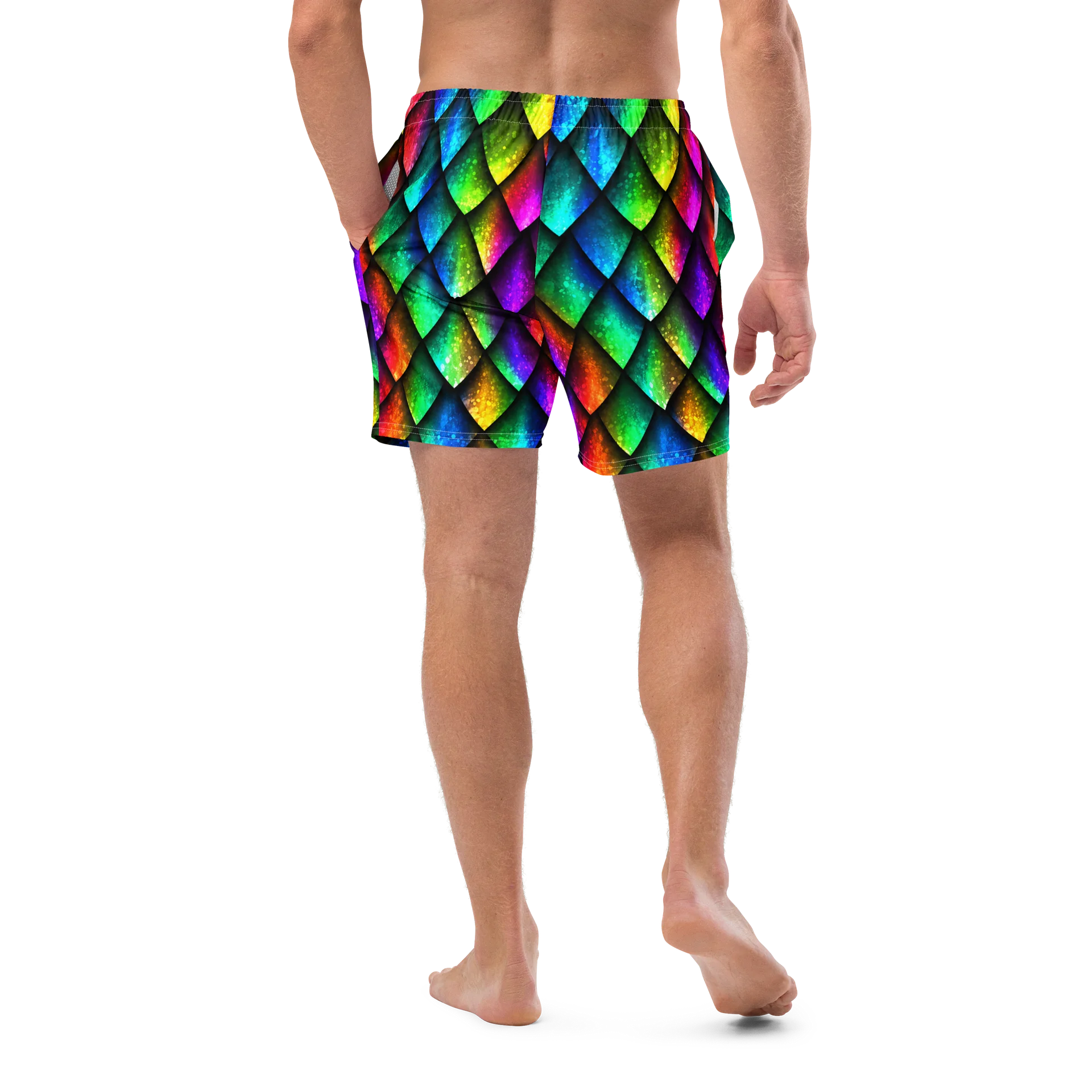 Outer Banks JJ Maybank Dragon Scale Swim Trunks product image (9)
