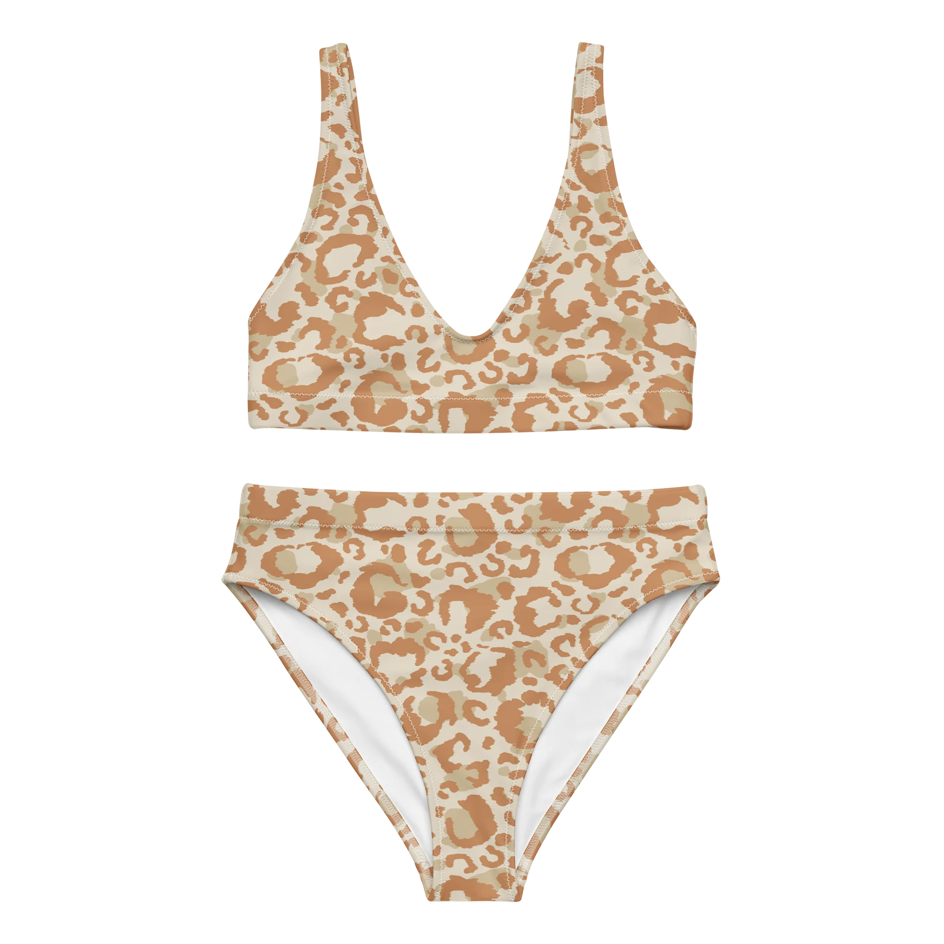 Leopard Print Recycled Bikini Set Eco-Friendly Swimwear product image (1)
