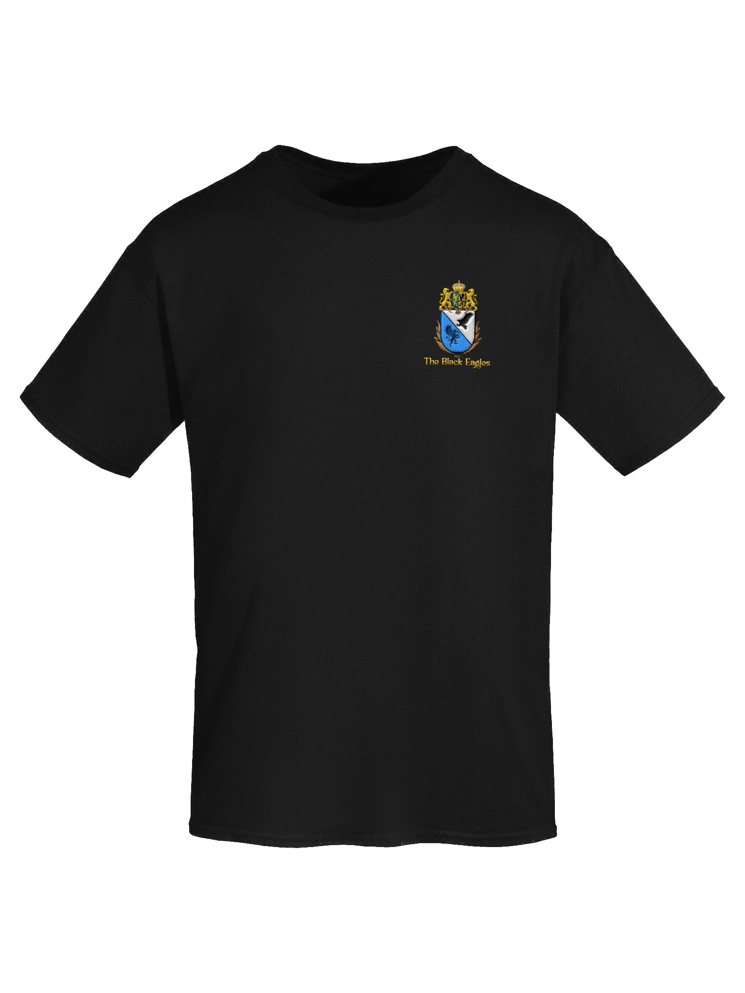 Black Eagles embroidered t-shirt product image (35)