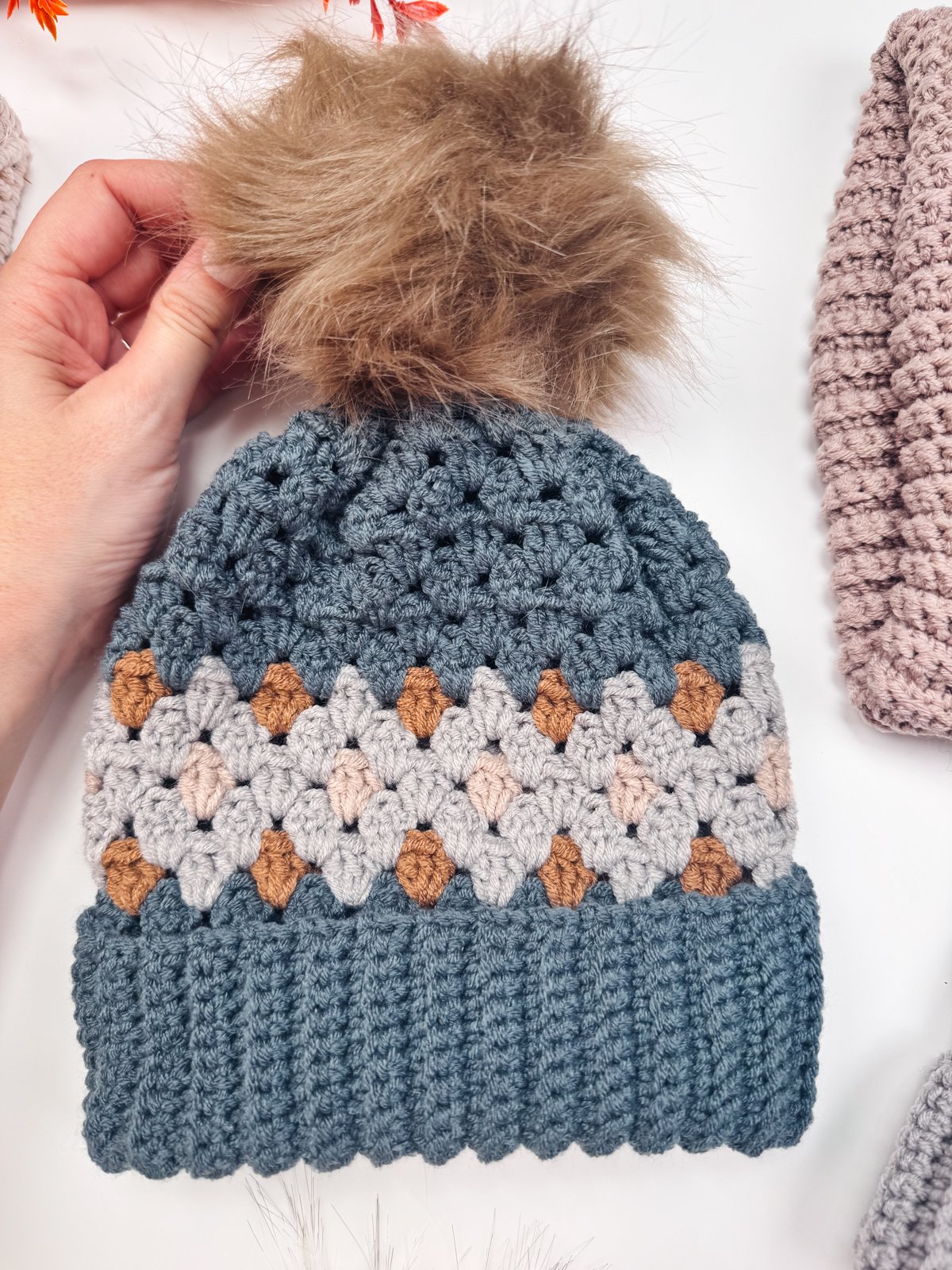 Gemstone Hues Crochet Beanie PDF Pattern product image (5)