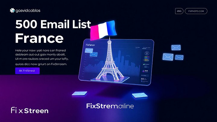 500 Real and Organic Email List (FRANCE) product image (1)