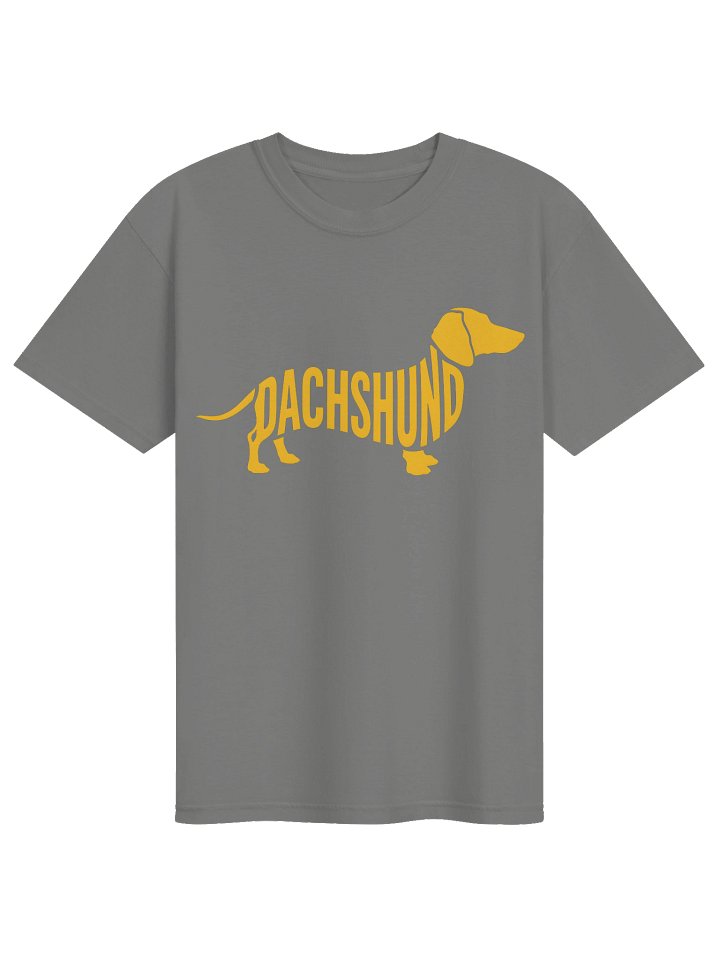 Dachshund Word Art Shirt - Minimalist Dog Silhouette Tee product image (1)