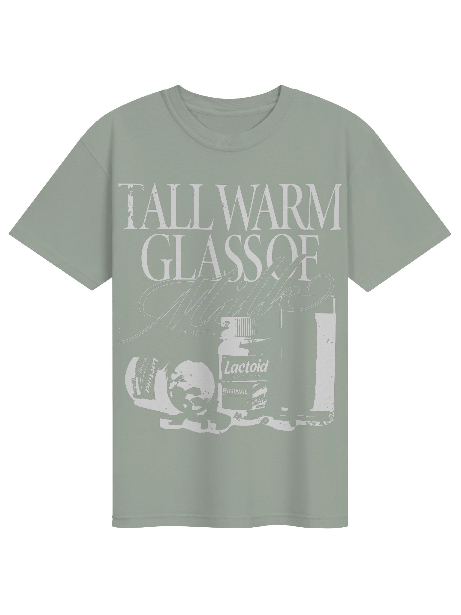 Tall warm Glass of milk Monochrome product image (1)